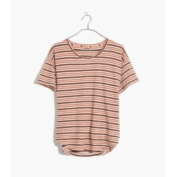 Madewell Whisper Crew Neck T-shirt Muted Shell - Picture 5 of 5